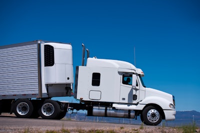 truck with reefer trailer