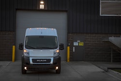 Promaster van at a dock