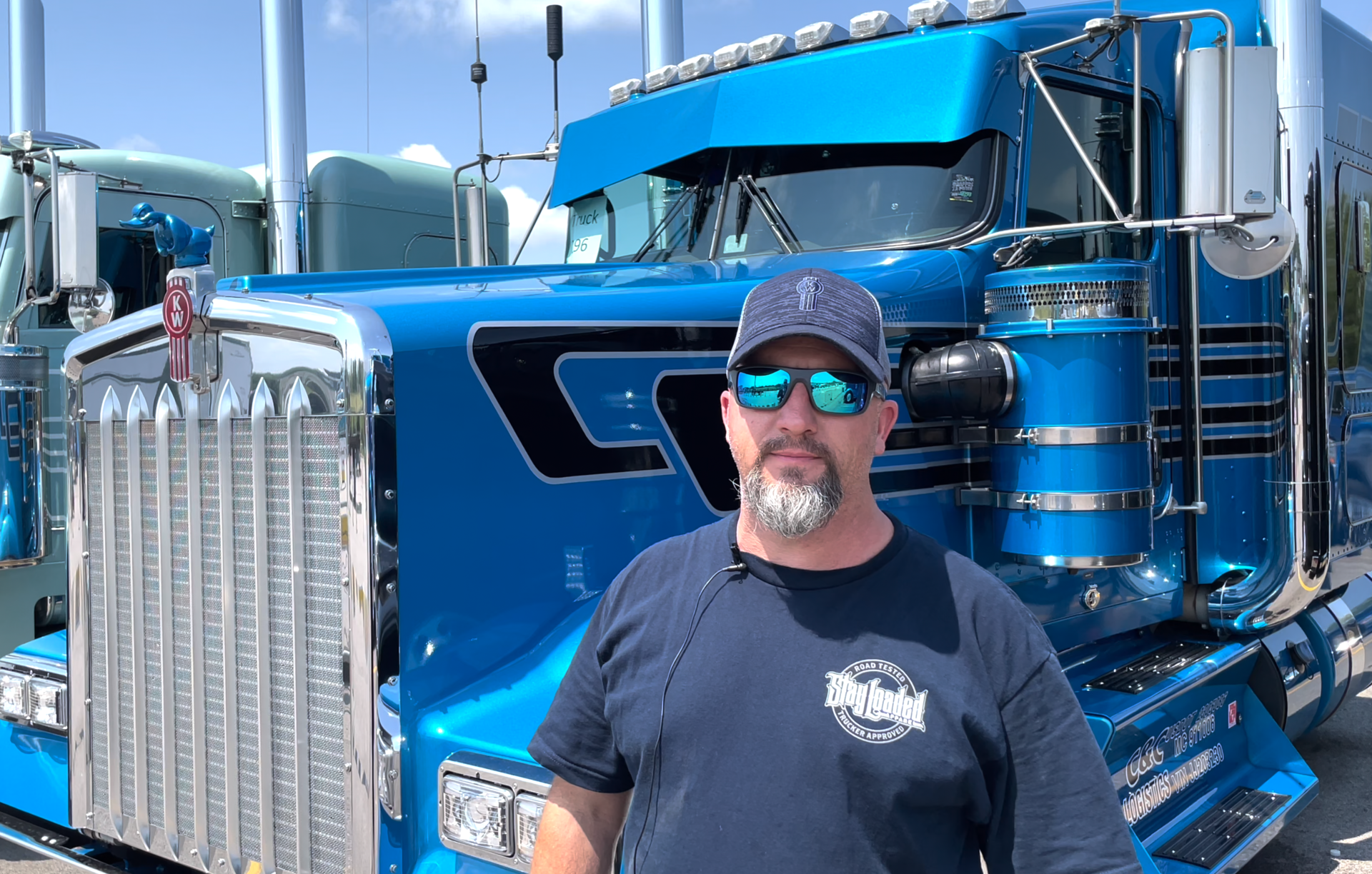 Montgomery, Texas-based owner-operator Clayton Driskill, shown with his 2018 Kenworth W900L, is optimistic about the prospect of growing his business in the coming years.