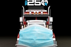 Truck With Covid Mask