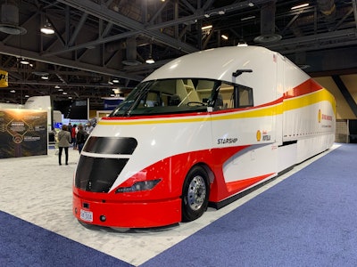 Shell Starship 2.0 on display this week at the Advanced Clean Transportation Expo in Long Beach, Calif.