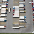 parking lot of trucks