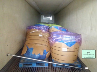 The shipper loaded this shipment of beef onto the trailer. It was rejected by the receiver and resulted in a cargo claim that a judge decided was not the carrier's fault.