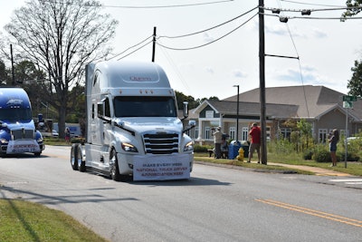 Cargo Transporters and TCA hosted a 30-truck parade to celebrate National Truck Driver Appreciation Week and commemorate the 20th anniversary of 9/11.