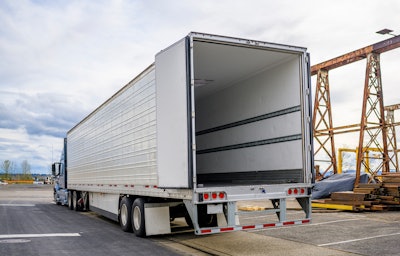 trailer with doors open