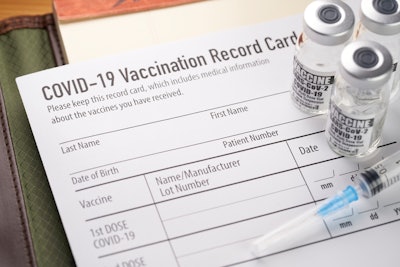COVID vaccine record