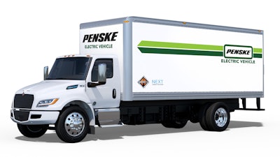 Penske will receive five International eMV Series trucks.