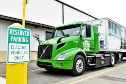 A Volvo VNR Electric at Manhattan Beer Distributors in New York City. It takes more semiconductors to produce zero-emission trucks versus internal combustion .