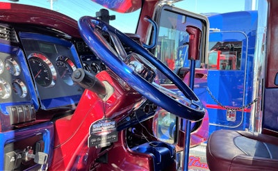 Interior of soza trucking semi