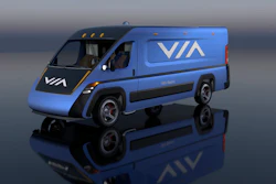 VIA Motors Class 2 electric cargo van is advertised with a 62-mile range.
