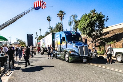 Capitol Christmas tree on a semi