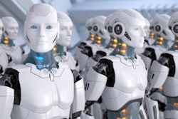 robots in a line
