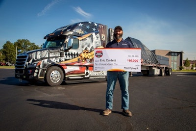Maverick Transportation driver Eric Curlett won Pilot Flying J's Road Warrior contest, earning him $10,000.