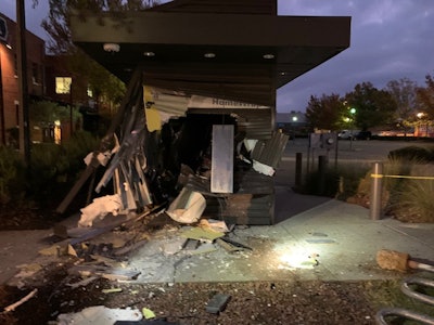 stolen tow truck bank heist ATM Birmingham, Alabama