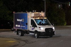 Gatik autonomous truck at Walmart in Bentonville, Arkansas