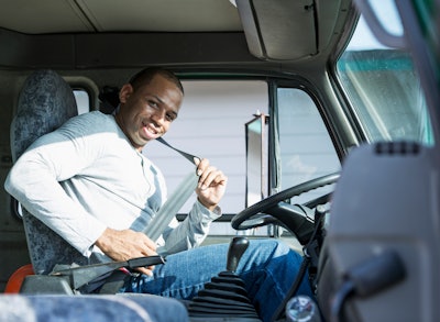 Driver buckling seatbelt