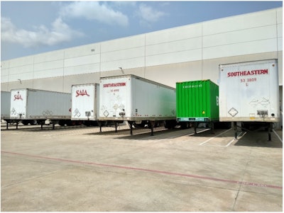 trailers at a warehouse dock