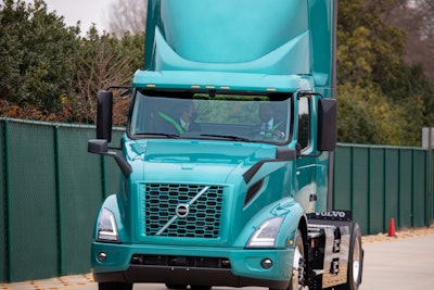 EPA administrator Regan drives Volvo VNR Electric