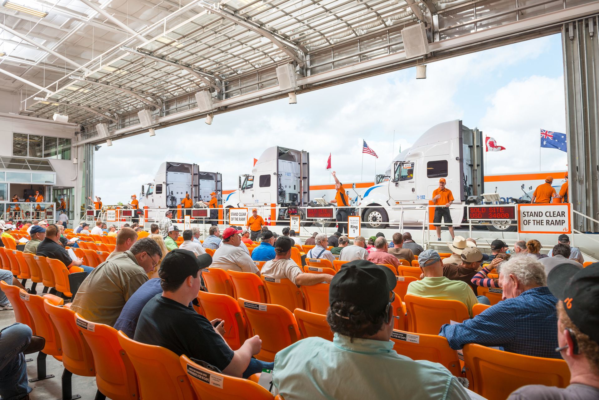 Used trucks at auction