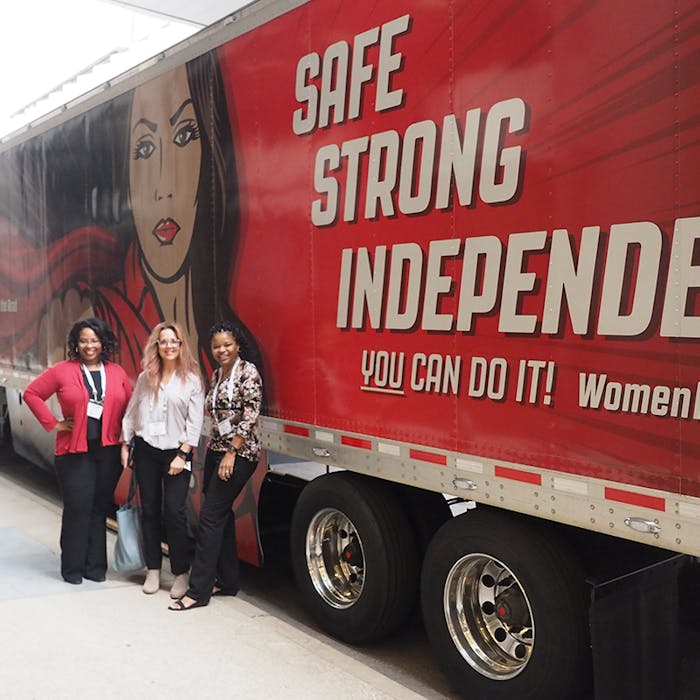 Women in Trucking driver recruiting 2021 annual conference Dallas