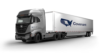 Covenant Logistics Group plans to add 50 zero-emission Nikola trucks to its fleet.