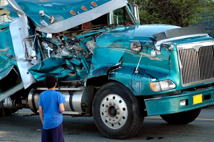 Truck wreck