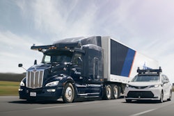 Aurora Peterbilt and Toyota Sienna