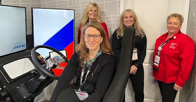 FMCSA Acting Administrator Robin Hutcheson with Women in Trucking at MATS