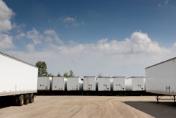 parked semi trailers