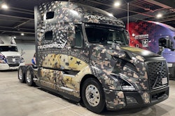 Trucking Proz wrapped veterans truck