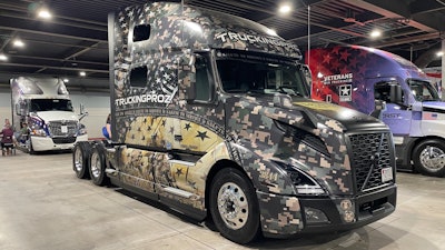 Trucking Proz wrapped veterans truck
