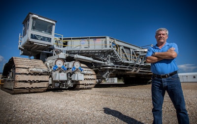 NASA crawler-transporter rocket hauler driver Sam Dove