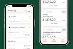 Outgo invoice feature on a smartphone
