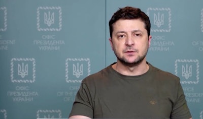 Ukrainian president Zelenskyy speaks