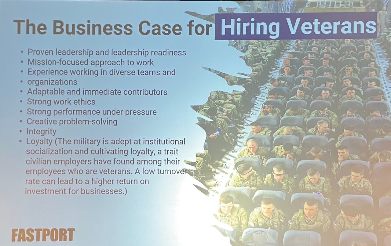 Fastport business case for hiring veterans