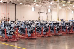 racks of Navistar engines