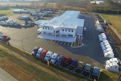 Volvo Trucks dealership lot