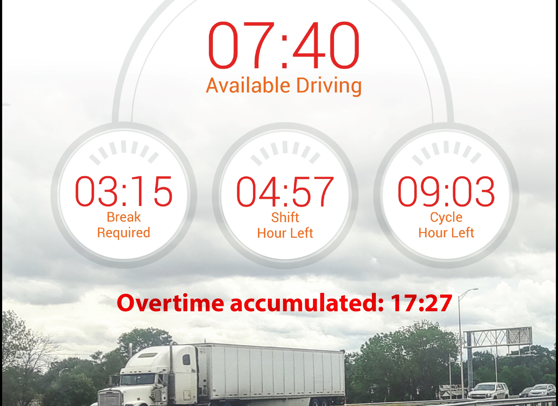 trucking overtime accumulated