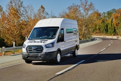 Penske's Ford E-Transit cargo vans will be available as rentals and leases.