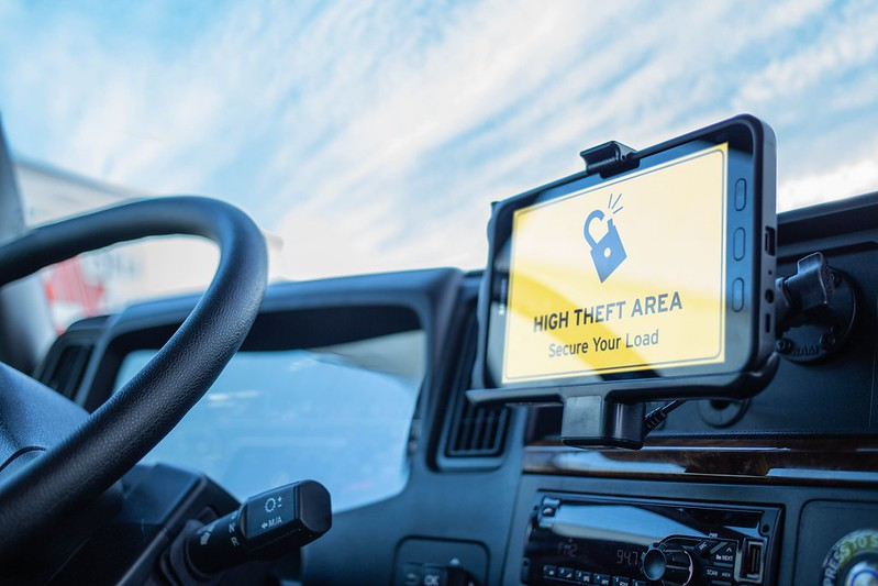 high theft alert on an ELD