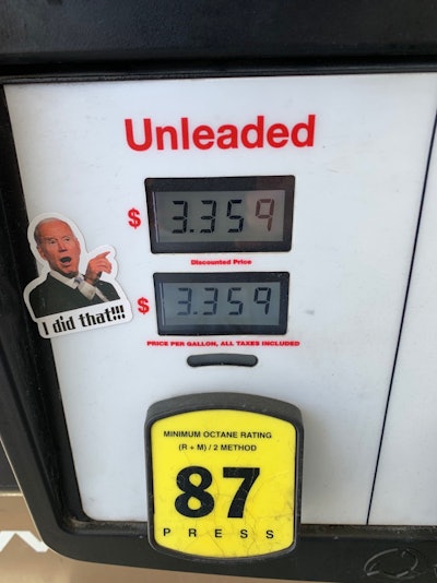 Biden gas pump I did that Panama City, Fla.
