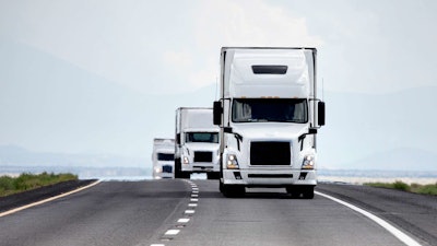 semi-trucks on the road