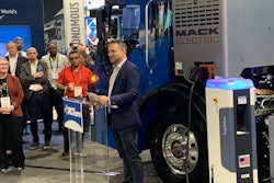 Mack announced a new route-based incentive program for electric LR customers as well as new Sensta safety technology at ACT Expo this week.