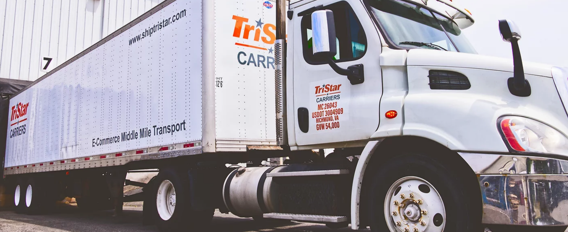 TriStar Carriers truck at dock
