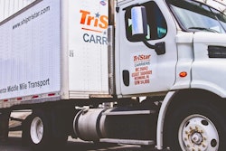 TriStar Carriers truck at dock