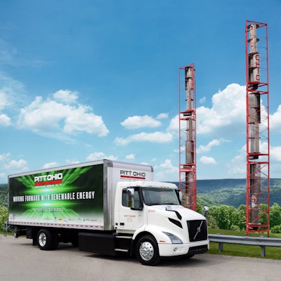 Pitt Ohio Volvo VNR Electric box truck