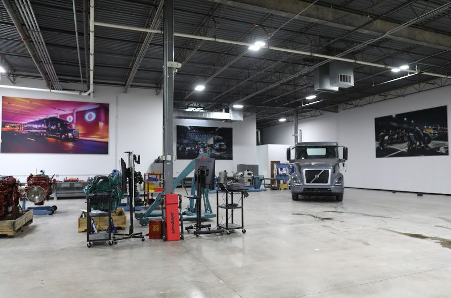 Volvo Trucks North America&rsquo;s new training facility in Tinley Park, Ill.