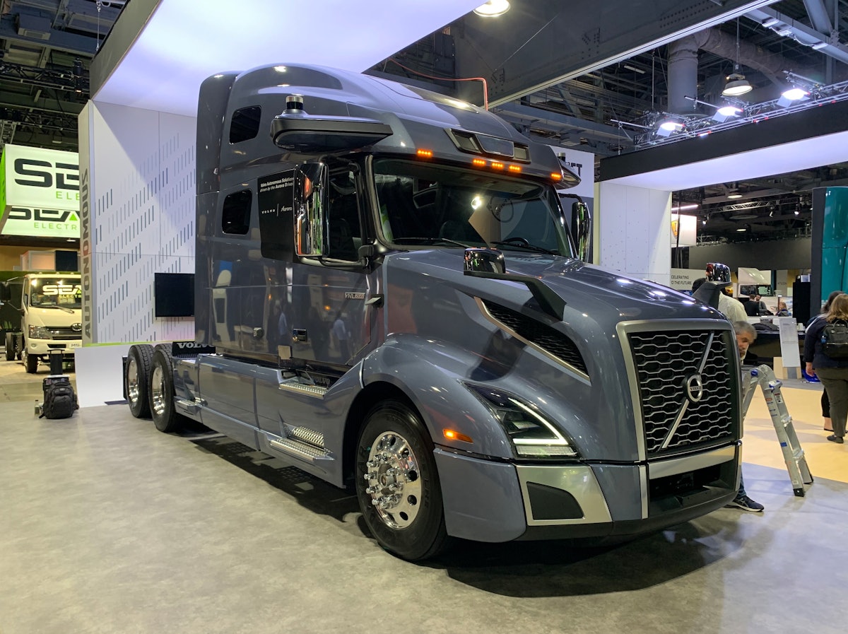 Volvo debuts autonomous diesel truck and all-electric truck