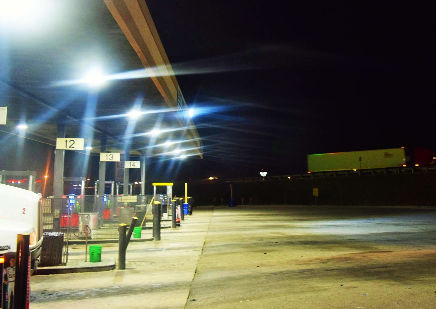 Fueling Truck Stop Night Fuel Hours