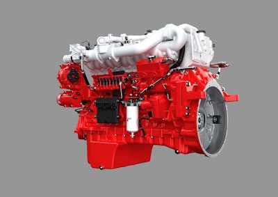 Cummins 15-liter hydrogen engine driver side rear